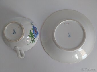 Starožitný porcelánový šálek Míšeň - Meissen - 6