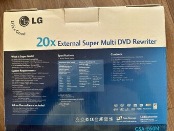 Externí DVD vypalovačka LG GSA-E60N - 6