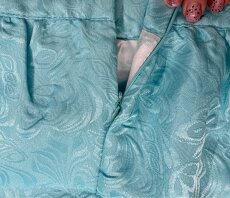Krásná sukně barvy sky blue s malovanou mořskou želvou. - 6