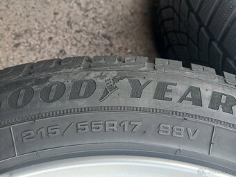 Prodám sadu ALU kol Borbet 215/55R17 zimní - 6