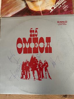LP desky OMEGA – 11 ks, 9x originál podpisy celé kapely - 6