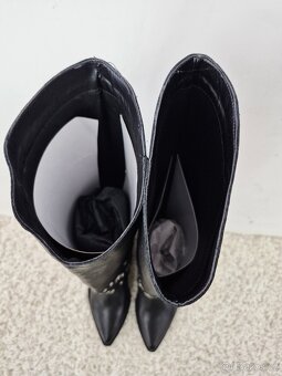 Nové dámské kožené vysoké kozačky, velikost 38 a 39 - 6