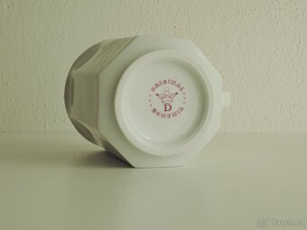 Sada 6hrníčků, Český Porcelán, zlacený okraj - 6