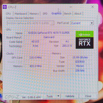 Grafická karta GAINWARD GeForce RTX 4070 Ti SUPER Panther OC - 6