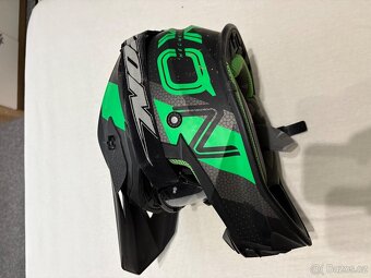 Motokrosová helma NOX N633 matná černo-zelená - 6