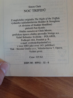 Kniha scifi Simon Clark, Noc trifidů - 6