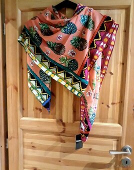 Nový dámský značkový šátek šála i pareo desigual s ananasy - 6