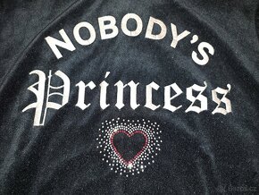 Černá sametová mikina zn. H&M, vel. 158 - 6