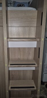 Dětská Multifunkční patrová postel + mantinel+ matrace - 6