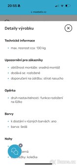 TV křeslo MARIO v šedé textilní kůži - 6