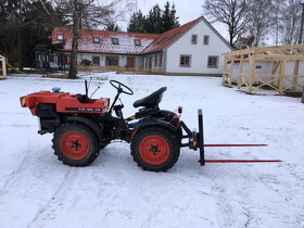 Vidle na balíky (hnůj) do 3.bodu za malotraktor - 6