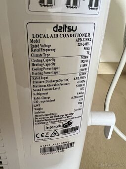 Mobilní klimatizace Daitsu APD 12 HK 2 - 6