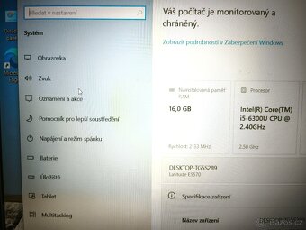 Notebook Dell Latitude E5570 2,4GHz, 16GB RAM, 256GB SSD - 6