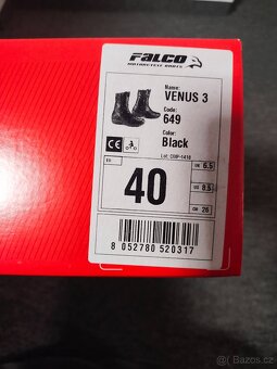 Motorkářské dámské kožené boty Falco 40 - 6