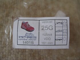 Pegres celoroční boty vel. 25, vnitřní délka 161 mm - 6