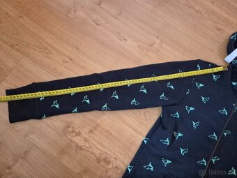 Modrá mikina s kapucí na zip willard v.S ... cca 164 - 6