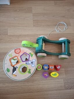 Dřevěná želvička, vkládání tvarů Playtive - 6