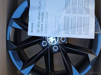 Pěkné orig alu Škoda Scala, Kamiq, Italia 6,5J 16" ET35 - 6
