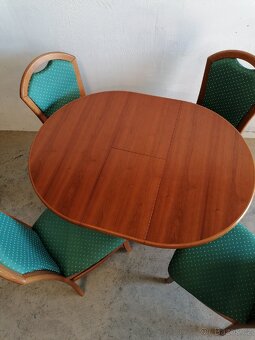 Jídelní set, rozkládací stůl a 4 židle - 6
