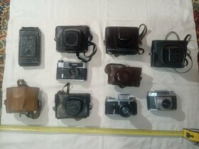 Fotoaparáty 24 ks, blesky 4 ks + stojánek 127 cm - 6