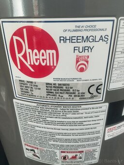 Plynový ohřívač vody Embra Rheem - 6