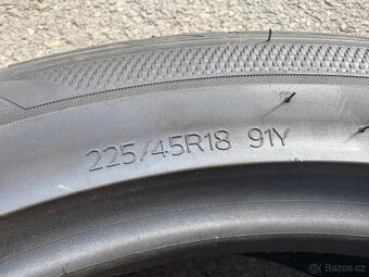 2x zánovní letní 225/45 R18 91Y zn. HANKOOK Ventus S1 evo3 - 6