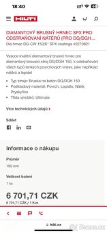 Hilti DGH 150 SANAČNÍ BRUSKA 150mm - 6