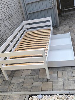 Prodám dřevěnou postel 90cm x 200cm - 6
