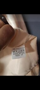 Hebká saténová luxusní zlatá halenka vel - 6