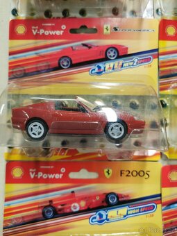 Autíčka, modely Ferrari. Shell. - 6