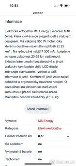Prodam kolobezku MS Energy - 6