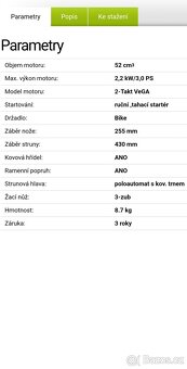 VeGA BC525PRO hřídelový PROFI křovinořez - 6