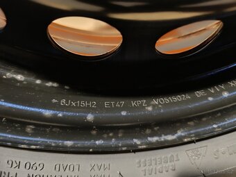 Zimní kola Seat, Škoda pneu 195/65 R15, 5x112 ET47 - 6