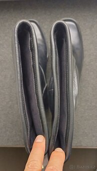 Kozačky dámské černé kožené - 6