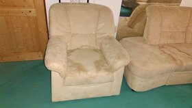 Rohová sedací souprava + křeslo + úložný a spací prostor - 6