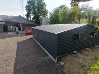 Plechová garáž 12x5m - 6