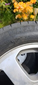 ALU R15 5x100 ET43 s letním pneu 6-7mm - 6