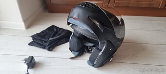 Moto helma/přilba vyklápěcí s interkomem - 6