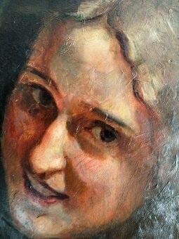 obraz PORTRÉT SVŮDNÉ DÍVKY, olej, Fr. Hofman - 6