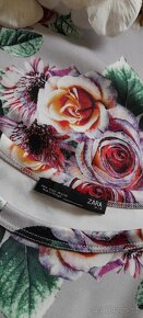 Zara květované pouzdrové elastické midi šaty - 6