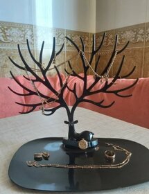Šperkovnice strom stojan držák na náušnice šperky - 6