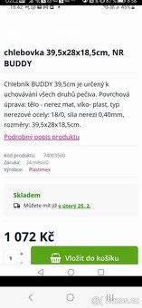 Prodám nový nerezový chlebník - 6