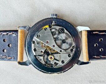 Československé mechanické vintage retro hodinky PRIM Pavúk - 6