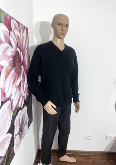 Hedvábné Kašmírový svetr Vel L-XL - 6