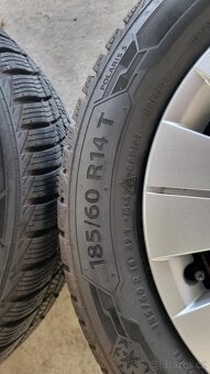 Fabia 5x100 R14 komplet plech.zimní kola - 6