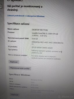 Kompletní PC Intel i5 ,8gb ram ,1tb , monitor - 6