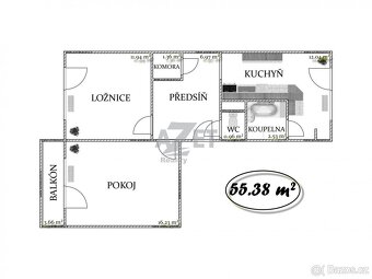 Prodej, byt 2+1, 52 m2, Frýdek - Místek, ul. Slunečná - 6