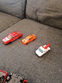 BBURAGO FERRARI, AUDI + CORGI SAAB, BMW A TRANSIT - 6