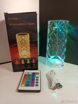 Křišťálová diamantová stolní lampa - 6