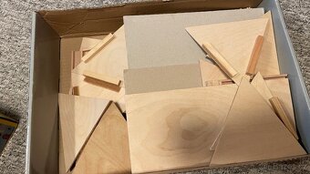 WALACHIA Dřevěná stavebnice VARIO BOX 450 dílů (Vario+XL+For - 6